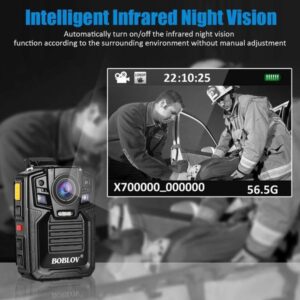 BOBLOV HD66-02 64GB HD 1296P Ambarella Wearable 2.0 LCD Police Mini Camera Video Recorder mini Body cam bodycam