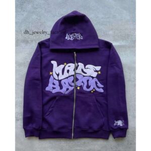 American Retro Celebrity Letter Printed Zippered Hoodie for Men and Women Y2k Spring and Autumn Lazy Fashion Cardigan Jack 9b7