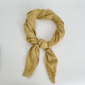 New solid color curved tooth edge neck protection scarf –834072