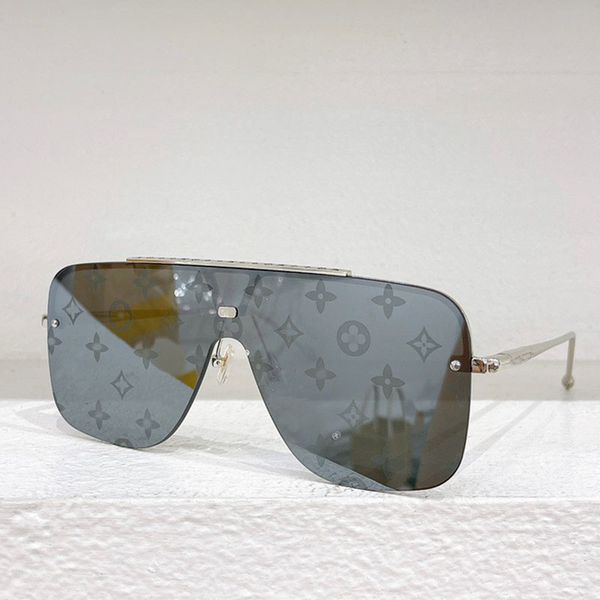 Oversized sunglasses Z2020 Mens designer half frame one-piece lens sunglasses UV400 protective Mens outdoor riding mountaineering glasses brand sunglasses