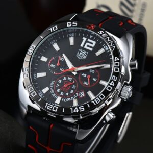 mens high quality Men Watch chronograph 46mm quartz Steel Strap with box Watches men designer watch clean 3f