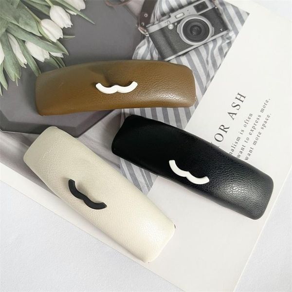 C Designer Hair Clips Barrettes High End Fashion Hairpin Popular Brand Headwear New High-end Small Sponge Leather Hair-Clip Fine Designer Hairs Accessories 2Pcs/Pair