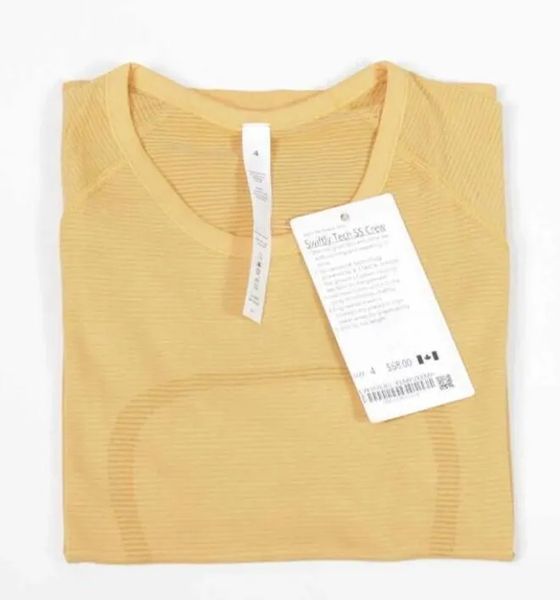 Women Yoga T-Shirts Womens T-Shirt High-Elastic Breathable Running Top Quick Drying Seamless Short Sleeve Sport-Cycling Gym Wear Jogging Fitness Clothes Sportswear