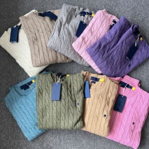 Sweater Women's Sweaters Knitted Embroidery Women Long Sleeve Knitwear Pullover Jumprt Female Clothing Solid Men Pink Gray Tops S-L