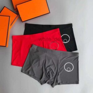 Men Underpants Designer Boxers Shorts brand men's ultra-thin quick drying square corner underwear with ice silk breathable and seamless summer flat corner pants