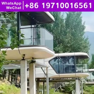 Pre Manufactured Houses Ready to Live in 2 Bedroom Eco-Friendliness Moisture Proof Tiny Home Prefabricated Thermal Insulation