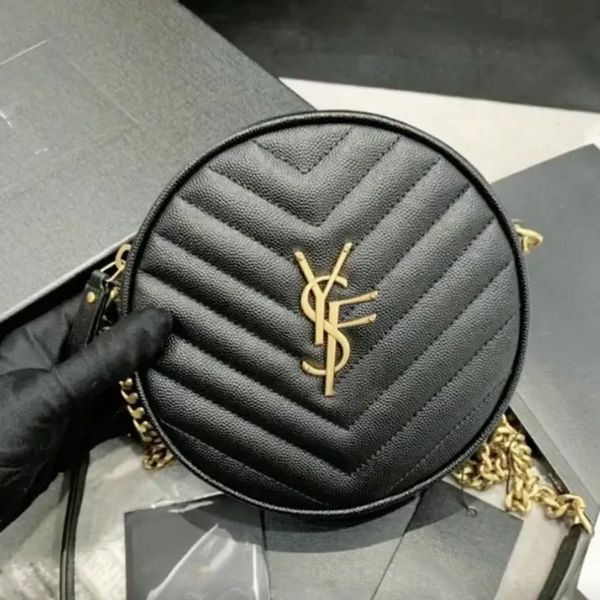 Designer Handbags Handbags Shoulder Bags Crossbody Bags Round Cake Bags Tassel Quilted Cowhide Luxury Clutch High Quality Women's Shoulder Bags 001