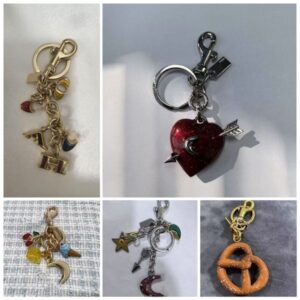 bag charm love Key Rings bag accessories bag charm Handbag pendant co ch handbags keychain women exquisite Internet-famous crystal Cherry car accessories high grade