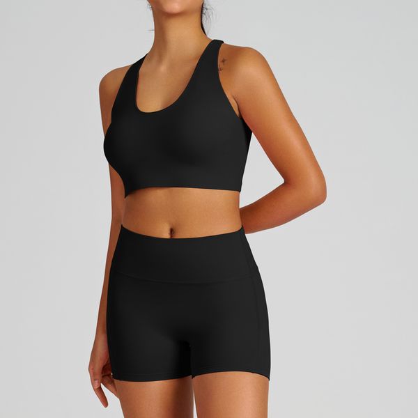 Yoga exercise set for women, high waist and hip lifting, lightweight and breathable fitness two-piece set