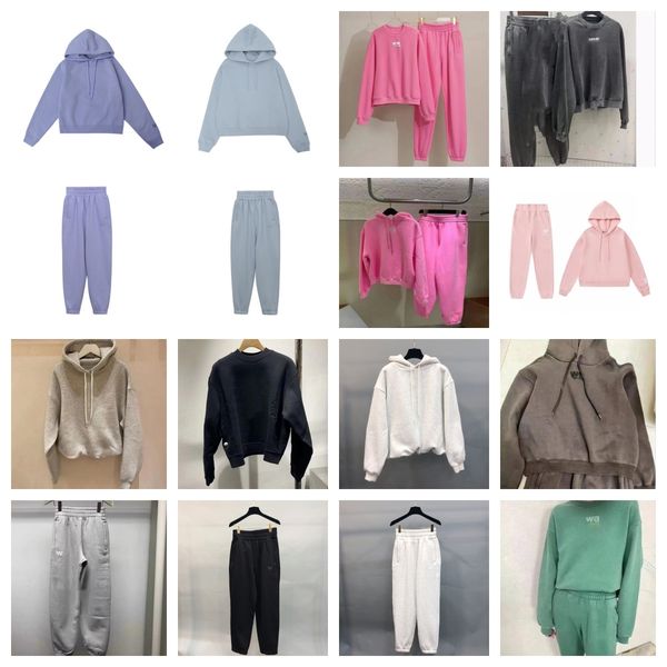 Fashion Women Hoodies Men Sweater Letter Washed hoodie Haze Blue Hoodie