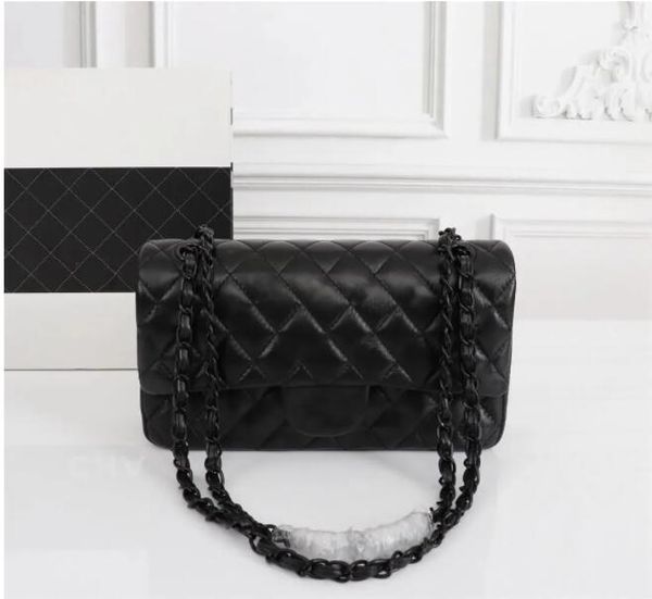 mens wallet black handbag caviar gold chain classic flap shoulder bag crossbody designer bags woc sa