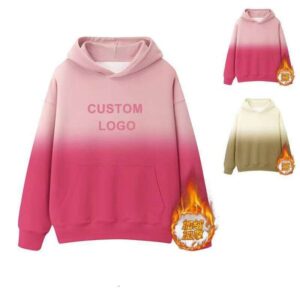 High Quality 3D Print 300 500 GSM Heavyweight Cotton Oversized Hoodie Custom Heat Transfer Puff Printing Women Hoodies