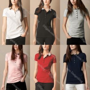 Womens T Shirt Slim Fit Designer Style Diesele Color Plaid Stripe Print Vintage Casual Top Elegant Streetwear Base Shirt Asian Sizing for Women