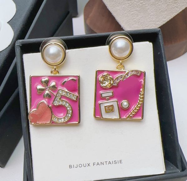 Classic Crystal Earring High Quality Designer 18K Gold Plated Earring for Women Luxury earring Jewelry Wedding Party Gift