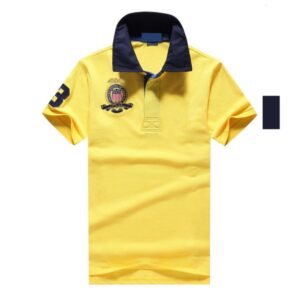 Mens Designer T Shirt Retro Vintage Polo Shirt Embroidered Small Horse Short Sleeve T Shirt with Lapel Neck Solid Color Casual Summer Wear Fashion Tee Classic Fit
