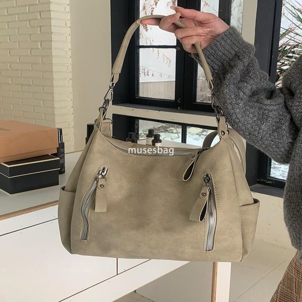 High quality women's Maillard retro large capacity bag women's high-end fashion tote bag casual classic texture portable commuting bag