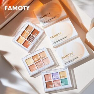 Palette Long-lasting Moisturize Concealer Cream Bronzer Contouring Brightening Highlighter Face Color Corrector 6color