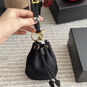 Mini String Coin Purse Designer Hang Pouch Woman Man Nylon Bucket Purses Tiny Wallet Fashion 3 Colors 10A