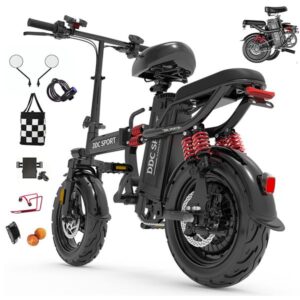 35-Miles Range, 700W Motor Bicicletas Electricas, 26 MPH Speed, 48V/20Ah Removable Battery, Dual Disc Brakes,M1 Commuter EBike, 14'' Vacuum Tire, LCD Mileage Display,gifts
