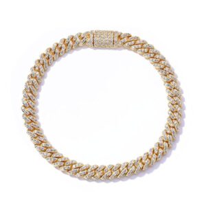 bracelet designer bracelet mens bracelet Luxury 6mm Cubic Zirconia Men's Bracelet Fashionable Single Row Hip Hop Jewelry bracelets bracelet men braclet