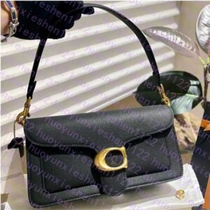 designer tote bag messenger bag handbag leather long stick shoulder mirror square Real Leather Baguette Shoulder Bag purse