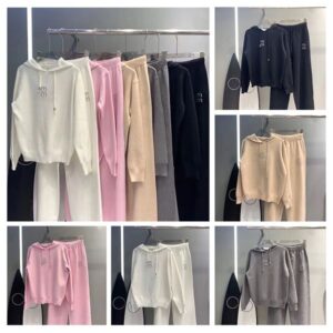 Hoodie Womens Hooded Tops Trousers Casual Sportswear New Letter Sweatshirt Two Piece Knitwear Loose Pullover Women Jogging Sports Sweatpants hoodies Hip Hop Suit