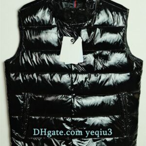 Designer Men Down Vest Fluffy Thick White Duck Padded Jacket NFC Scanning Parkas for Winter Plus Size Black Outerwear for Couples Down Jacket Puffy Jacket