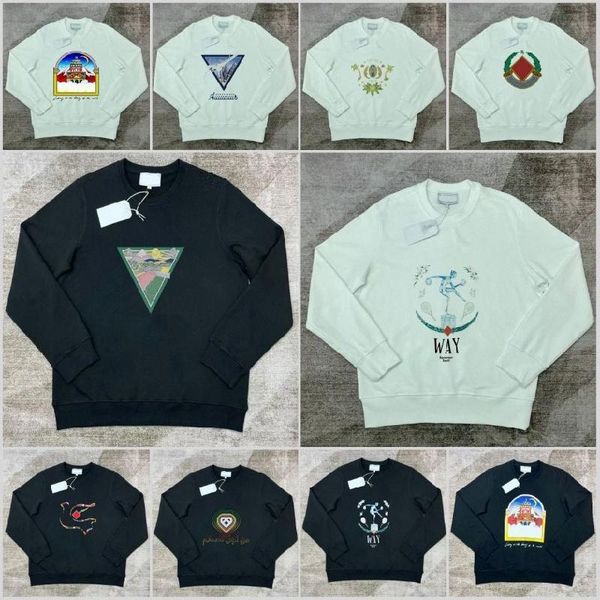 High quality brand designer hoodies Round neck casual cotton hoodie Fashion clothing men's sportswear top Cabrac casual street Casas blancas hooides sweatshirts