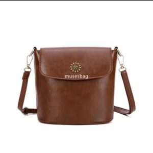 Street trend niche design new fashion diagonal cross sunflower women's casual versatile small bag retro bucket bag single shoulder crossbody bag