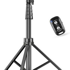 Universal 62" Phone Tripod Stand Selfie Stick Extendable with Wireless Remote Holder for iPhone Android Phone Camera137