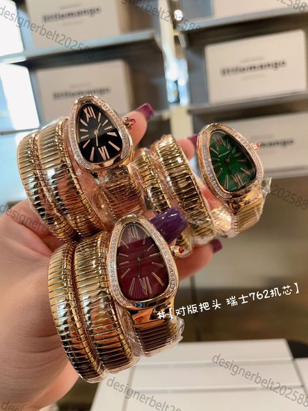 2025 AAA bv watch designer watches bv women watch quartz battery 904L stainless steel orologio waterproof bvglas sapphire glass diamonds snake with box