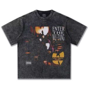 Clothing Manufacturer Letter Print Washed Short Sleeve 280g Heavyweight Men's Crew Neck T-Shirt