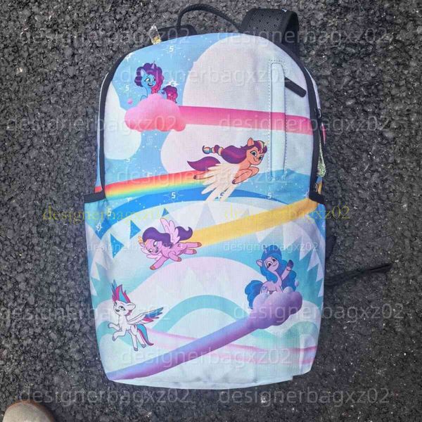 Designer Bag Purse Wallet Shoulder Bag Backpack Shark Mouth Luxury Double Vintage Checkerboard American Style Casual Trendy For Middle And High School Students