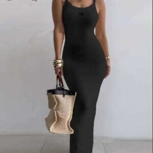 designer Basic Casual Dresses Womens clothing tank top Women summer dresses for woman Round neck sexy sleeveless luxury female loose party beach dresses 503