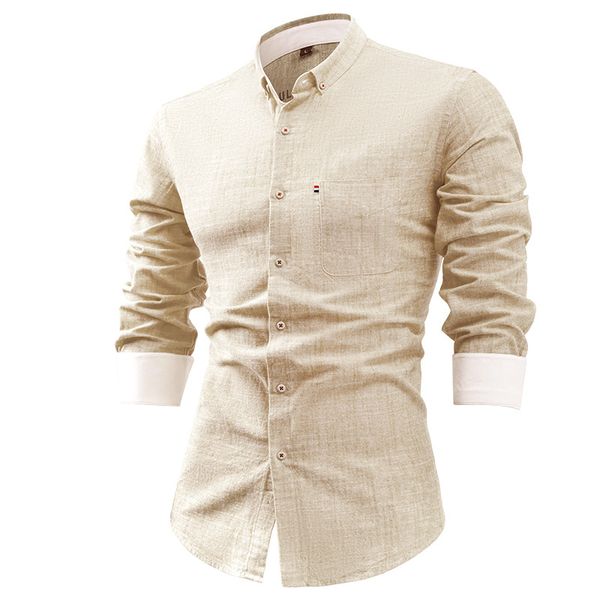 054-Three leisure high-end men's shirts for young men
