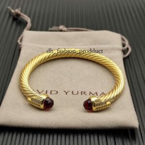 Bangle Charm Bracelets Designer Davids Y Jewelry Precision Edition Full Diamond Rectangular Bracelet with Advanced Light Luxury Design Internet 2025 190