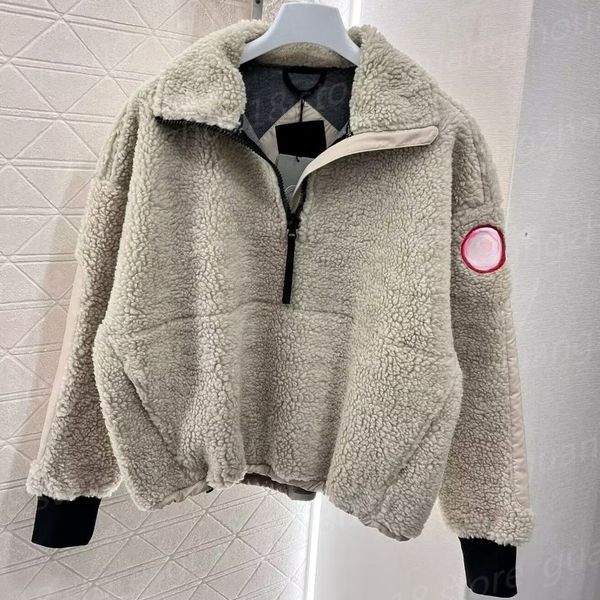 Fashion Designer Fleece Jackets for Women Men Winter Warm Zipper Coats Women's Outerwear 29513