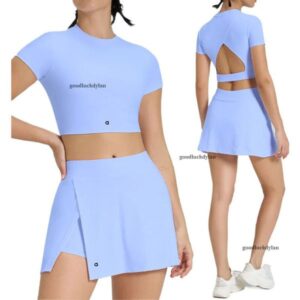 alocardio 5A Quality Yoga Outfits Fitness Quick Dry Womens set Running Yoga Pants and Tops for Sports Activities Short Sleeve T-Shirt Combo with Underwire Support