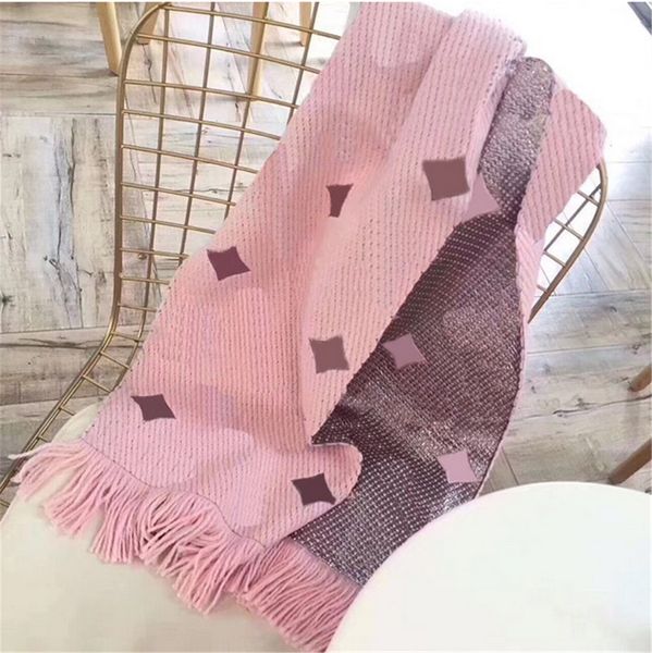 Winter scarf unisex 100% wool scarfs classic letter Wrap Unisex ladies and boys cashmere shawl Lame shawls original scarf no box
