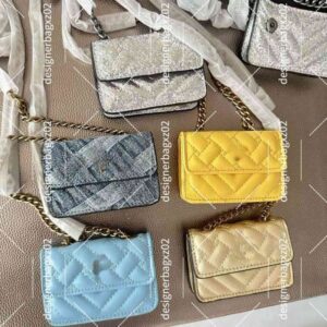 Mini Kurt Gigers Bag Designer Bag Eagle Head Kensington London Bag Micro Wallet Embroidered Block Shiny Card Holder Shoulder Crossbody Chain Telfara Bag