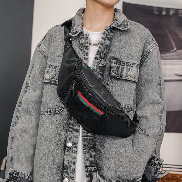 New fashion trend simple chest bag all casual frosted waist pack men's and women's single shoulder crossbody bag wholesale