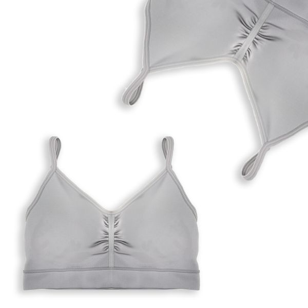 adjustable back buckle for easy wearing womens solid color slim shoulder sports bra comfortable fit and peace of mind