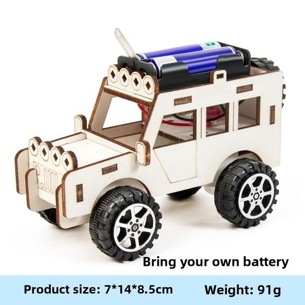 Science Experiment Set of Jeep - A full set of STEM teaching aids for primary school students, handmade technological production and invention toy gift.