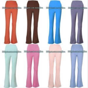 Women Flared Pants High-Stretch Women Yoga Pants Sculpting Fit Leggings Pilates Yoga Featuring Flatlock Seams and Elastic Waistband for Comfort Yoga outfit
