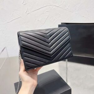 Woman Envelope Shoulder Bags Designer Crossbody Chain Bag Luxury Phone Bag Lady Circle Purses Leather TOP