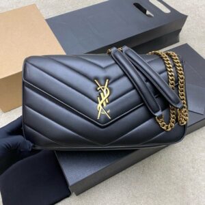 New Designer Bag Fashion Women's Shoulder Bag Luxury Gold Chain Crossbody Genuine Leather Purse Handbag Mini Handbag Black Wallet Baguette bag