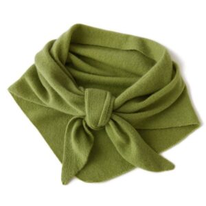 Pure cashmere flat triangle scarf knitted warm shawl –816795