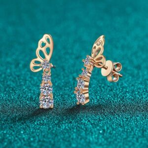 These keywords are highly relevant for users looking for luxury earrings, silver jewelry, or butterfly-themed designs, and will help them easily find this product.