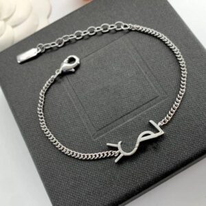 Christmas Gift Elegant Gold & Silver Plated Letter Bracelet for Girls – Designer Fashion Jewelry