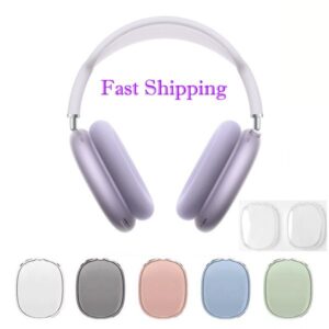 For Airpods Max bluetooth Headphone Accessories airpodspro max Transparent TPU Silicone Waterproof Protective case AirPod Max Headphones cover TPU Case